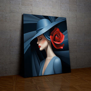 Chapeau et Rose de la collection nouveauté en peinture par numéro sue Wall Factory