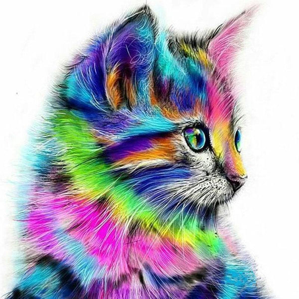 L'image de notre peinture par numéro, sans cadre et sans support, découvrez notre Peinture par numéros - Chat Arc-en-Ciel, et faites votre choix parmis plus de 300 références.