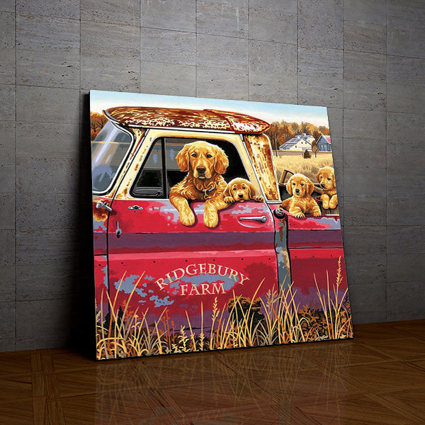 Les Goldens de la collection nouveauté en peinture par numéro sue Wall Factory