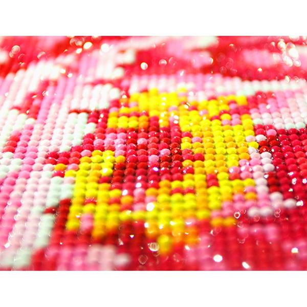 Broderie Diamant - Fille aux Fleurs